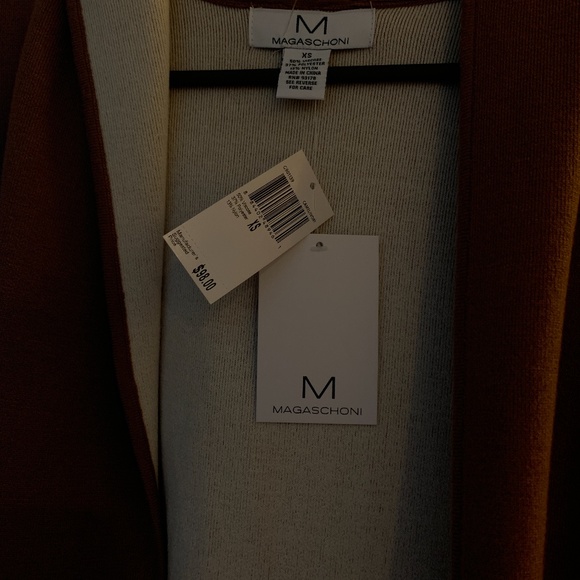 NWT MAGASCHONI Open Front Sweater/Jacket w HOOD XS - Picture 7 of 10